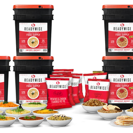 ReadyWise 720 Servings of Ready Wise Emergency Survival Food Storage