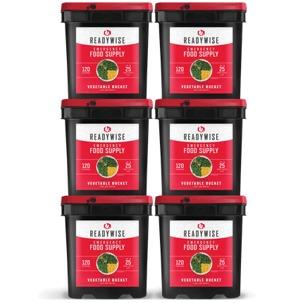 ReadyWise 720 Serving Freeze Dried Vegetable Bundle