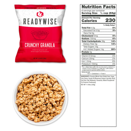 ReadyWise 720 Servings of Ready Wise Emergency Survival Food Storage