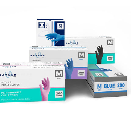 100% Nitrile Exam Gloves - Rose