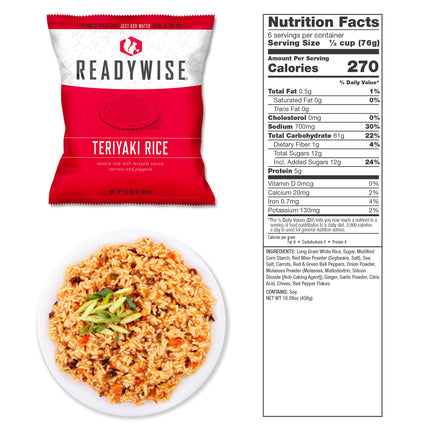 ReadyWise 720 Servings of Ready Wise Emergency Survival Food Storage
